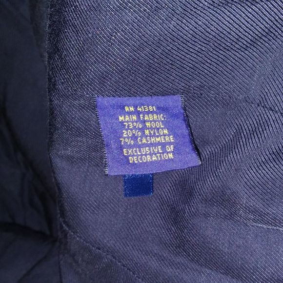POLO RALPH LAUREN Navy Blue Double Breast Nautical Wool Hourglass Blazer - Picture 5 of 6